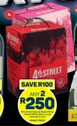4th Street Natural Sweet Rose, Sweet White, Red Or Late Harvest-Any 2 x 5L