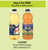 Clover Krush 100% Juice (All Variants)-For 2 x 1.5L