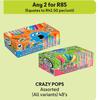 Crazy Pops Assorted (All Variants)-For Any 2 x 48's