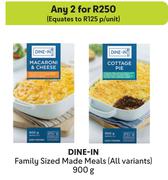 Dine In Family Sized Made Meals (All Variants)-For Any 2 x 900g