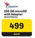 Adata 256GB Micro SD With Adapter
