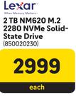 Lexar 2TB NM620 M.2 2280 NVMe Solid State Drive