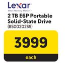 Lexar 2TB E6P Portable Solid State Drive