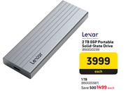 Lexar 2TB E6P Portable Solid State Drive