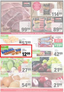 SUPERSPAR COUNTRY EASTERN CAPE : Lower Than Low Prices (23 February - 7 March 2021), page 5