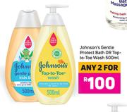 Johnson's Gentle Protect Bath Or Toe To Toe Wash-For Any 2 x 500ml