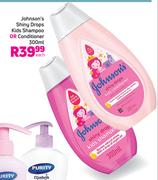 Johnson's Shiny Drops Kids Shampoo Or Conditioner-300ml Each