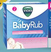 Vicks Baby Vapour Rub-50g Each