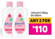 Johnson's Baby Oil-For Any 2 x 500ml