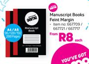Game Manuscript Books Feint Margin-Each