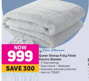 Pure Pleasure Queen Sherpa Fully Fitted Electric Blanket