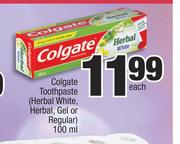 Colgate Toothpaste(Herbal White, Herbal, Gel Or Regular)-100ml Each