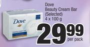 Dove Beauty Cream Bar-4 x 100g Per Pack