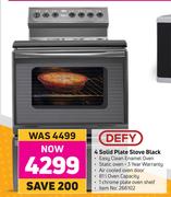 Defy 4 Solid Plate Stove Black