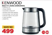 Kenwood Glass 1.7L Kettle ZJG08.000CL