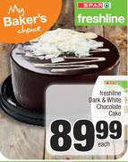 Spar Freshline Dark & White Chocolate Cake-Each