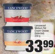 Lancewood Medium Fat Cream Cheese (Selected)-230g Each