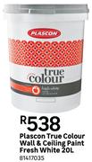 Plascon True Colour Wall & Ceiling Paint Fresh (White)-20Ltr