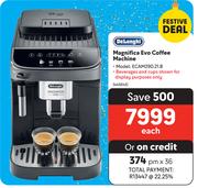 0DeLonghi Magnifica Evo Coffee Machine ECAM290.21.B