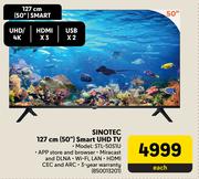 Sinotec 50"(127cm) Smart UHD TV STL-50S1U