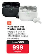 JBL Wave Beam True Wireless Earbuds-Per Pair