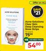 Acne Solutions Clear Skin Deep Cleansing Nose Strips 10 Pack