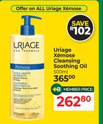 Uriage Xemose Cleansing Soothing Oil-500ml