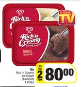 Ola Rich n Creamy Ice Cream Assorted-For Any 2 x 1.8L