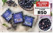 0Blueberry Punnets-For 3 x 125g