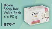 Dove Soap Bar Value Pack-4 x 90g