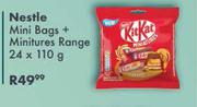 Nestle Mini Bags + Minitures Range-24 x 110g