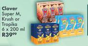 Clover Super M, Krush Or Tropika-6 x 200ml