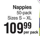 Baby Things Nappies-50 Per Pack 
