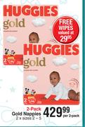 Huggies 2 Pack Gold Nappies-2 Per Pack