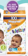 Baby Things Nappies-100 Per Pack