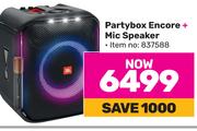 JBL Partybox Encore + Mic Speaker