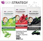 Skin Strategy Hydrating Facial Sheet Mask Assorted-5 x 23ml Per Pack