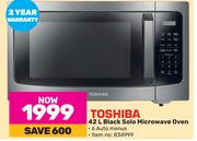 Toshiba 42L Black Solo Microwave Oven