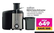 Salton 350W Juice Extractor