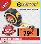 Ampro Tape Measure 5m x 19mm T25511