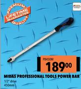 Midas Professional Tools Power Bar 1/2" Drive 450mm PB450M