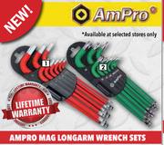 Ampro Mag Longarm Wrench Sets (9 Piece Set Ball Point) T22984