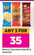 Beacon Chocolate Slab Assorted-For Any 3 x 80g