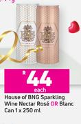 House Of BNG Sparkling Wine Nector Rose Or Blanc Can-1 x 250ml Each
