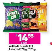 Willards Crinkle Cut Assorted-120g/ 125g Each
