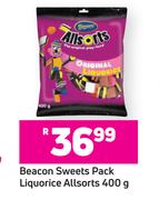 Beacon Sweets Pack Liquorice Allsorts-400g