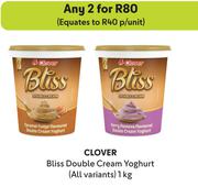 Clover Bliss Double Cream Yoghurt (All Variants)-For Any 2 x 1Kg