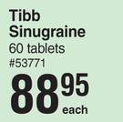 Tibb Sinugraine-60 Tablets Each 