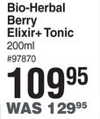 Bio-Herbal Berry Elixir + Tonic-200ml 