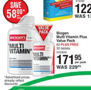 Biogen Multi Vitamin Plus Value Pack-60 + 30 Tablets Per Pack 